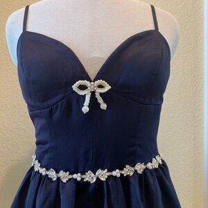 Speechless:  Junoir dress.  Size 13 - Bell Style - Navy Blue Mini dress